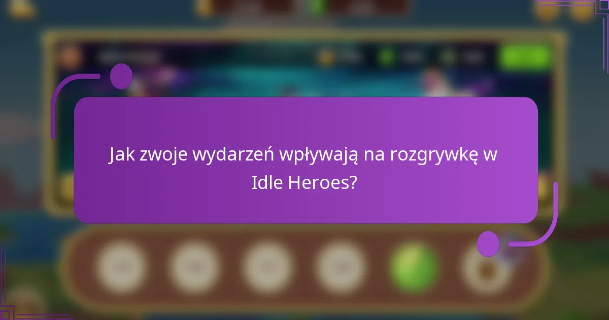 Jak zwoje wydarzeń wpływają na rozgrywkę w Idle Heroes?